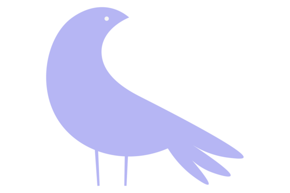 Bird Icon: Decorative Nordic Element for Modern Branding