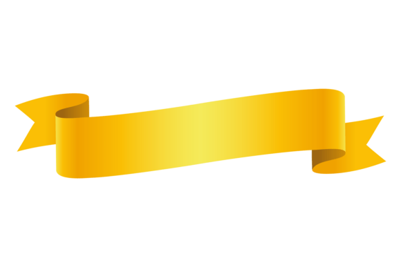 Decorative Yellow Flag Ribbon Banner: A Creative Font Guide