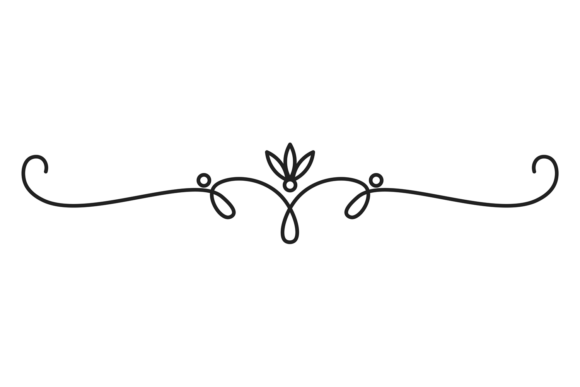 Elegant Line Divider. Decorative Filigre: The Ornamental Touch Your Designs Crave
