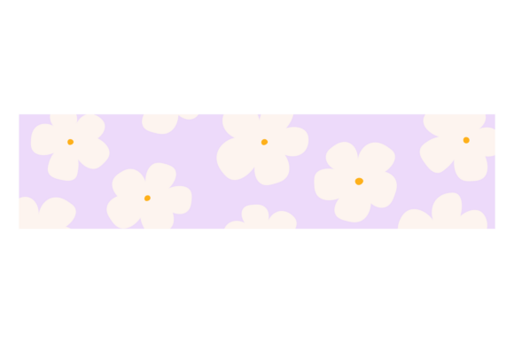 Floral Adhesive Tape Border: A Decorative Design Essential