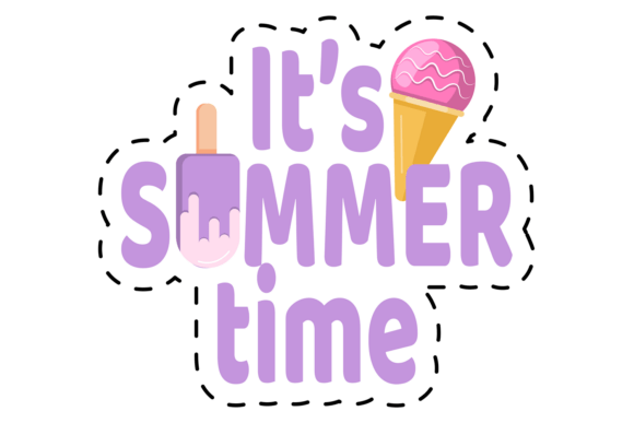 Its Summer Time Sticker: A Fresh Take on Decorative Seas