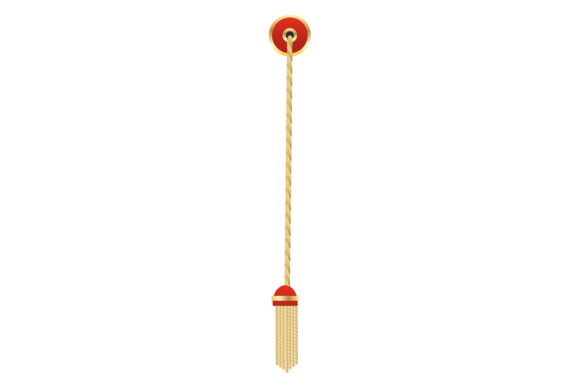 Red Elegance: Styling the Golden Rope Tassel