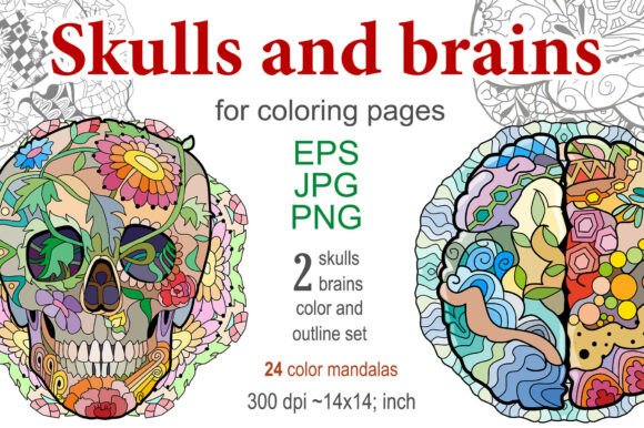 Unleash Your Creativity: Decorative Skulls and Brains for Every Project