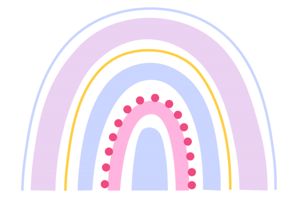 Unveiling the Decorative Rainbow: A Trendy Pastel Typeface